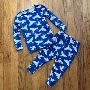 Cat & Jack Navy and White Bird Pajama Set